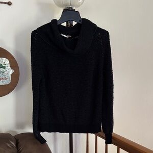 Free People Black Turtleneck Sweater